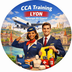 Cabin crew attestation CCA training course in Lyon France - Europe Air Crew